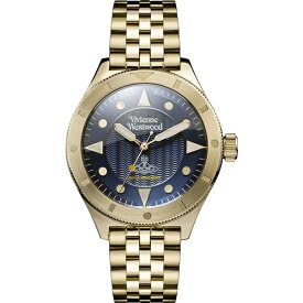 ヴィヴィアン ウエストウッド 時計 メンズ 腕時計 ネイビー文字盤 ゴールド ステンレス VV160NVGD ビジネス 男性 誕生日 ギフト 卒業 入学 お祝い