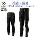 おたふく手袋 夏用インナー ロングパンツ JW-632 BT冷感・消臭 パワーストレッチ メンズ スパッツ 接触冷感 速乾 作業…