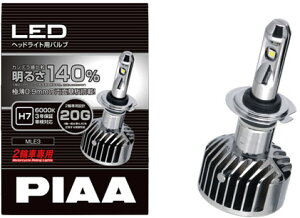 PIAA oCNpwbhCgou LED 6000K sOr[ 1500lmi140j H7 ϐk\20G 3Nۏ 1 MLE3