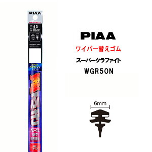 PIAA ���C�p�[ �ւ��S�� 500mm �Ĕ�43 WGR50N �X�[�p�[�O���t�@�C�g �O���t�@�C�g�R�[�e�B���O�S�� 1�{�� ���ӂ� �r�r�����ጸ �@����� �N���A���E �J�[�p�i