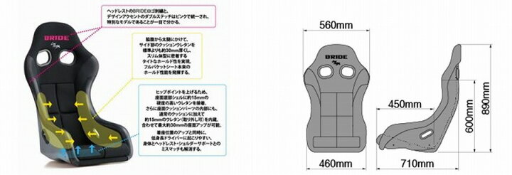 楽天市場】ブリッド BRIDE ジータIV ヴェリア ブラック FRP製シルバー 