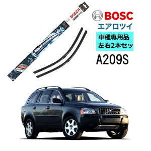 BOSCH ���C�p�[ A209S VOLVO �{���{ XC90 T6 V8 2.5T 3.2AWD �Ԏ��p�i �^�]�� ����� 2�{ �Z�b�g 3397007209 �{�b�V�� �G�A���c�C�� ���C�p�[ AERO TWIN �t���b�g���C�p�[ �A���� �E�n���h���ԗp ���C�p�[�u��