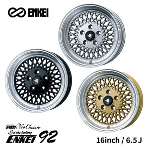GPC ENKEI92 NeoClassic zC[ 16C` 6.5J ubN S[h Vo[ lINVbN fUC JX^ hXAbv ENKEI
