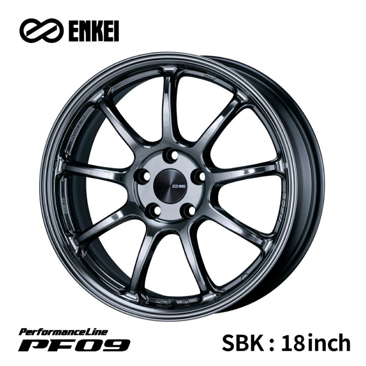 楽天市場】エンケイ パフォーマンスライン PF09 ホイール 18インチ 7.5 