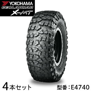 4本セット ヨコハマタイヤ GEOLANDAR X-MT E4740 35×12.50R20 LT 121Q 20インチ パターン G005 SUV クロスオーバー ピックアップトラック用 マッドテレーン ジオランダー オフロード マッド&スノー ドレス