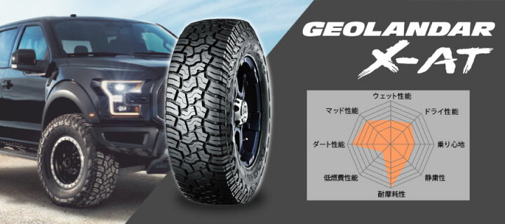 楽天市場】4本セット ヨコハマタイヤ GEOLANDAR X-AT G016A R8334 165  