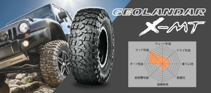 楽天市場】4本セット ヨコハマタイヤ GEOLANDAR X-MT E4738 37×13.50 