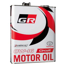 トヨタ 純正オイル GR Circuit 0W-16 4L TOYOTA Gazoo Racing 品番 08880-13605 モーターオイル GR MOTOR OIL エンジンオイル