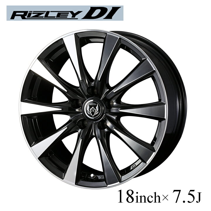 楽天市場】WEDS ホイール RIZLEY DI 18インチ 7.5J インセット38 48 5 