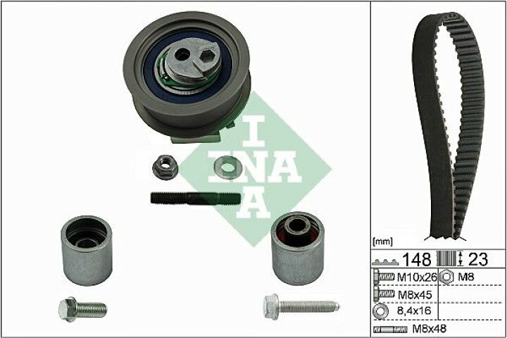 楽天市場】INA タイミングベルトKIT 歯付きベルトセット 530044510 