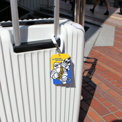 楽天市場 ミシュラン Michelin ビバンダム ラゲッジタグ メール便 イエロー ブルー パスケース スーツケース ゴルフクラブ ネームタグ バッグチャーム ミシュランマン Norauto ノルオート 楽天市場店