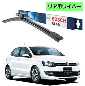 BOSCH リアワイパー 3397008634 A282H Volkswagen フォルクスワーゲン ポロ 6C1 ボッシュ ワイパー フラットワイパー 輸入車 ワイパーブレード 替え ウインドウケア ビビリ音 低減 ポリマー コーティング ゴム