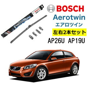 BOSCH ���C�p�[ VOLVO �{���{ C70 II �^�]�� ����� ���E 2�{ �Z�b�g AP26U AP19U �{�b�V�� �G�A���c�C��| AERO TWIN �t���b�g���C�p�[ �K�� ���C�p�[�u���[�h �ւ� �E�C���h�E�P�A �r�r���� �ጸ �|���}