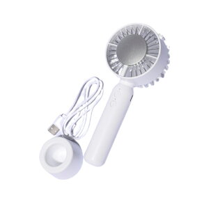 ペルチェクールハンディファン 小型 クーラー 静音 携帯 扇風機 冷却プレート付き 熱中症対策 暑さ対策 卓上 デスク ペルチェ素子 ホワイト ブラック