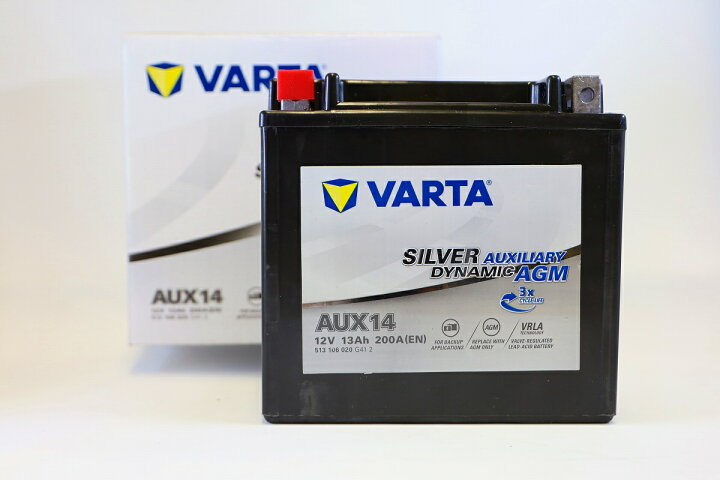 楽天市場】VARTA 補機 バッテリー 513106020G412 AGM AUX14 バルタ 513 