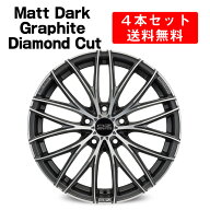 Italia 150 5H アルミホイール 4本セット 18インチ　8x18J インチ 5穴　マットダークグラファイトダイヤ…