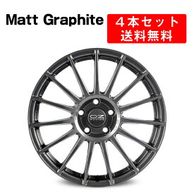 Superturismo LM アルミホイール 4本セット 17インチ 7x17J インチ 4穴　マットグラファイト/マットレースシルバー　イタリア製 OZ オーゼット スーパーツーリズモWRC　OZ Racing