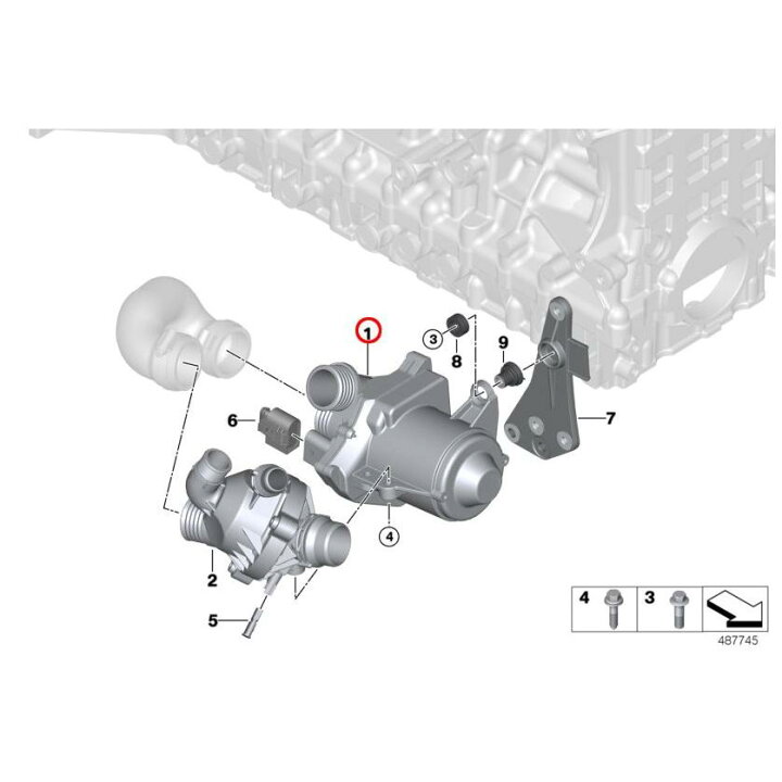 楽天市場】11517586925 電動ウォーターポンプ BMW純正部品・新品 
