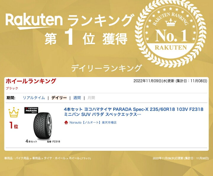 YOKOHAMA PARADA SPEC-X 255/30R24 24インチ 夏タイヤ 4本 バリ溝 