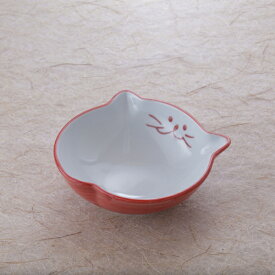 のらや 猫食器 浅鉢 ピンク 美濃焼 猫柄 食器 猫 皿 鉢