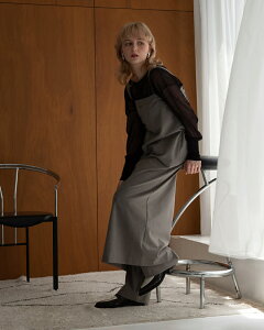 【初回限定クーポンで16%OFF!】 ショルダーストラップベアワンピ ワンピース ジャンスカ ジャンパースカート レディース ワンサイズ Mサイズ DARK NAVY ダークネイビー 紺 BEIGE ベージュ 肌色 GR