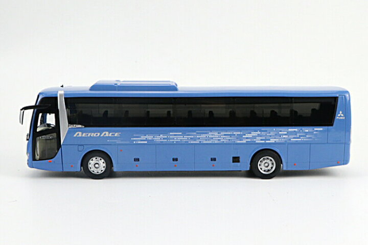 楽天市場】三菱ふそう エアロエース バス ミニカー ブルー 1/43  