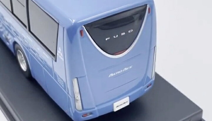楽天市場】三菱ふそう エアロエース バス ミニカー ブルー 1/43  