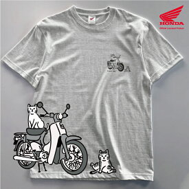 【順次発送】2301HD01-15 Tシャツ CAB&CATプリントTシャツ M L XL アッシュグレー 版権元商品化許諾取得済【お届け日指定不可】