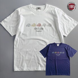 【順次発送】Tシャツ FIAT 2301FT01-56 フィアット 500 綿100％ 6.2オンス (コーマ糸)【お届け日指定不可】