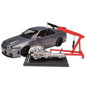 【順次発送】ミニカー モーターヘリックス 1/18スケール M83409 Nissan スカイライン GT-R (BNR34) NISMO CRS VER. ガンメタリック 日産 ニスモ