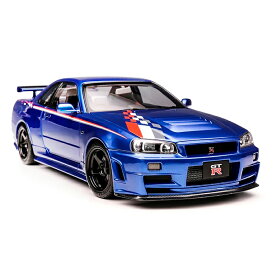 【順次発送】ミニカー モーターヘリックス 1/18スケール M83428 Nissan スカイライン GT-R (BNR34) NISMO CUSTOMIZED ベイサイドブルー