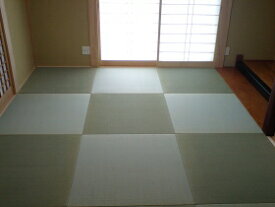 縁無畳 半畳　新調（通常タイプ）　目積表　国産い草　琉球畳　和紙畳