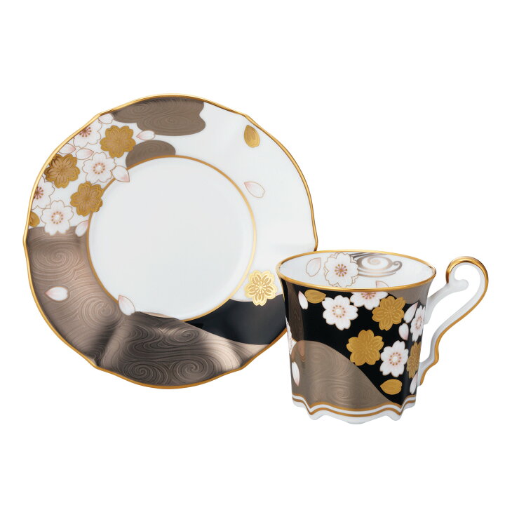 楽天市場】ノリタケ あやみなも コーヒーカップ＆ソーサーペア(桜金銀 