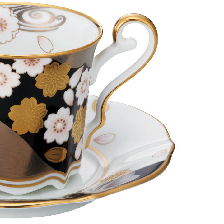 楽天市場】ノリタケ あやみなも コーヒーカップ＆ソーサーペア(桜金銀 