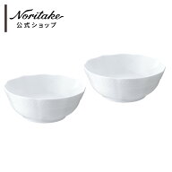 ノリタケ シェール ブラン 13cmボウルペア ( 電子レンジ対応 食洗機対応 軽い食器 ギフトボックス入り 中…