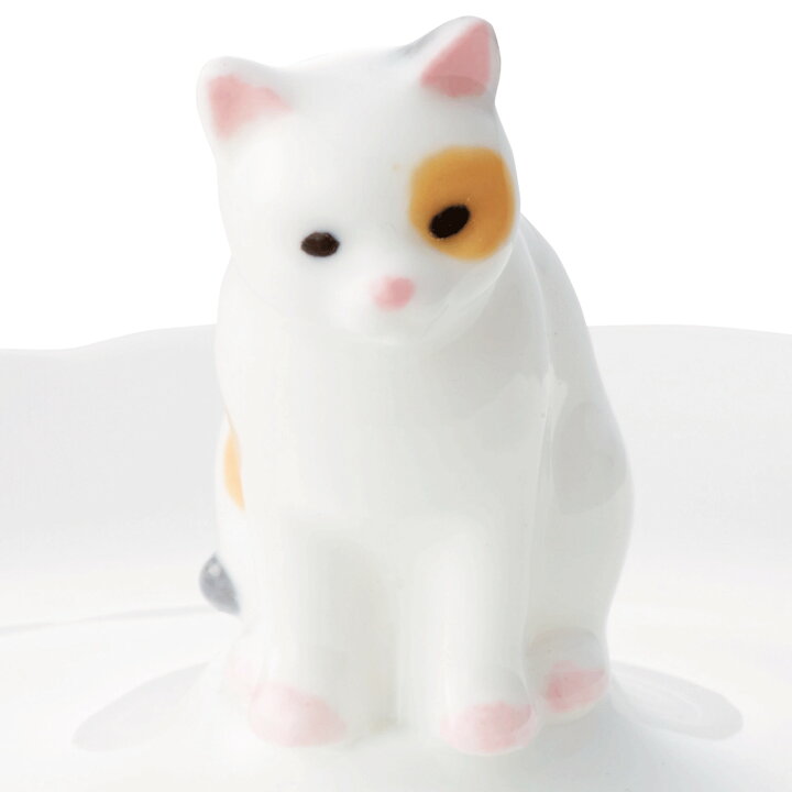 楽天市場】ノリタケ フィギュリン付きトレイ 楕円 “三毛猫” ( ギフト 