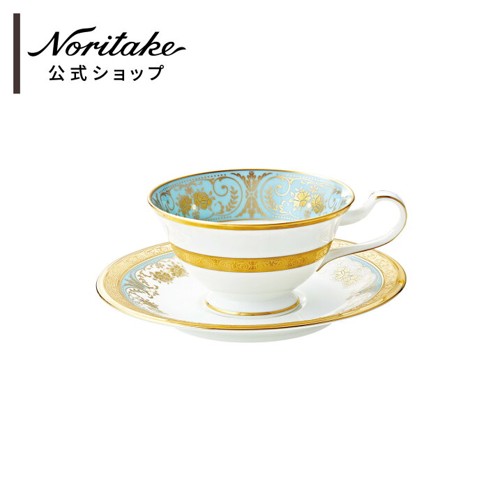 楽天市場】ノリタケ ジョージアンターコイズ カップ＆ソーサー 