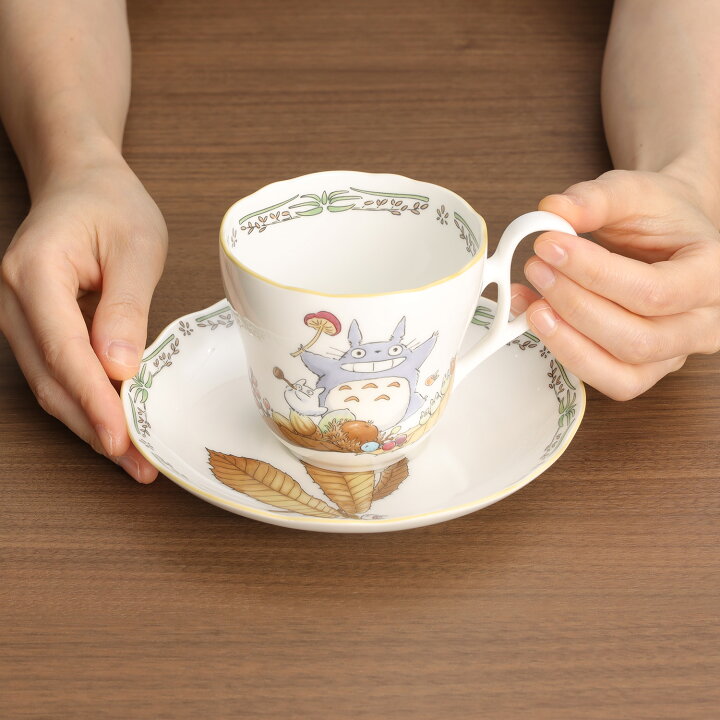 楽天市場】ノリタケ となりのトトロ カップ＆ソーサーペア(キノコ 