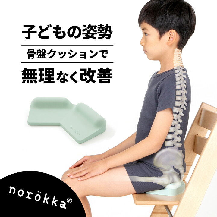 楽天市場 期間中はp5 5倍 エントリー複数条件あり Norokka 姿勢矯正 子供 姿勢 クッション 猫背 矯正 体幹 改善 ストッケ や 学習 椅子 イス に Norokka こどもの 骨盤 クッション 肩こり 肩コリ 腰痛 対策 リビング学習 入学 進学 祝い プレゼントにも