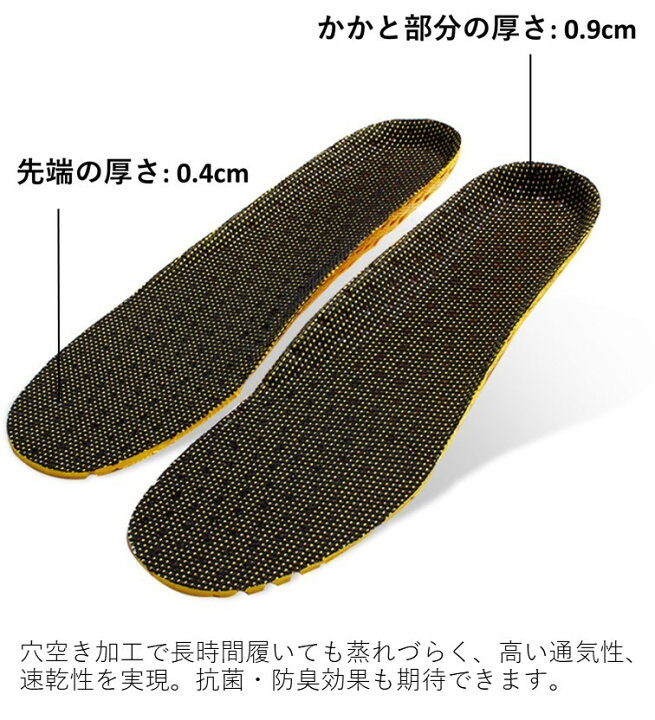 楽天市場 送料無料 軽量穴空き加工 通気性抜群の 衝撃吸収 インソール 蒸れない 靴 中敷き 中敷 なかじき レディース メンズ サイズ調整 楽 防臭 通気性 足 臭い におい 土踏まず かかと スニーカー 革靴 立ち仕事 ランニング ウォーキング スポーツ M便 1 1
