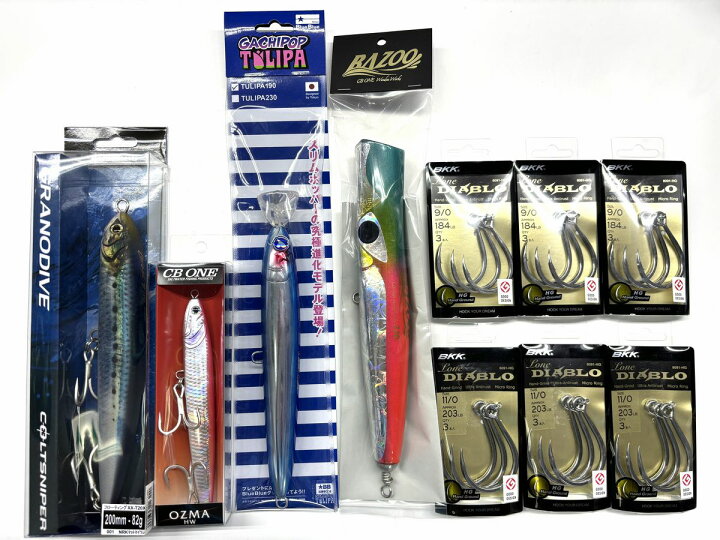 楽天市場】CBONE バズー220入り ルアー＆フック10点セット福袋 