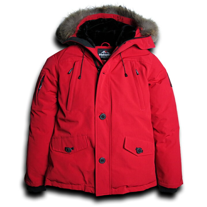 楽天市場】HELVETICA ヘルベチカONTARIO JACKET RED本格冬仕様ダウン並 
