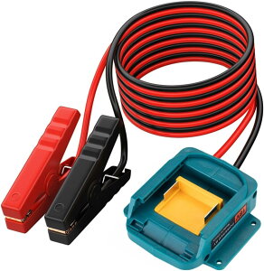 �y�ő�P5�z�}�L�^�Ή��A�ԗp�W�����v�X�^�[�^�[�A18V �o�b�e���[ BL1830 BL1840 BL1850 BL1860 �p�A1.8m�A12 AWG�P�[�u���p�W�����v�L�b�g(�d�r�܂܂�)