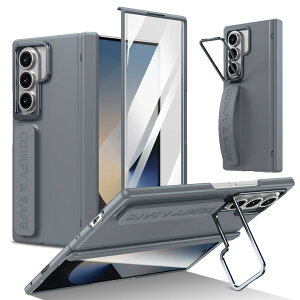 �y�����K���X�t�B������̌^�zGalaxy Z Fold7 �P�[�X �S�ʕی� �X�^���h�t�� �O���b�v�o���h �}�O�l�b�g �q���W�ی� �ϏՌ� �����h�~ 9H�d�x �J�����ی� Galaxy Z Fold 7 �M�����N�V�[ ZFold7 �J�o�[