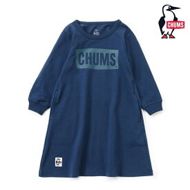 セール SALE CHUMS チャムス キッズ チャムス ロゴ ブラッシュド ロングスリーブ Tドレス KIDS CHUMS LOGO BRUSHED L/S T-DRESS Tシャツ ワンピース CH21-1295 キッズ