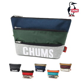 セール SALE CHUMS チャムス トリコロール 3 ポケット ポーチ スウェット ナイロン TRICOLOR 3 POCKET POUCH SWEAT NYLON ポーチ 小物入れ CH60-3879 メンズ レディース