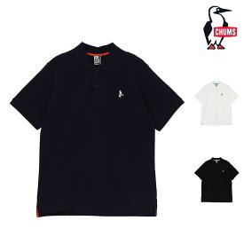 【対象商品】 セール SALE CHUMS チャムス CH02-1270 ブービー ポロ シャツ BOOBY POLO SHIRT メンズ 男性 シャツ ポロシャツ 半袖 トップス アウトドア キャンプ 旅行 フェス カジュアル 鹿の子 ワンポイント 綿 コットン 100％ 刺繍ロゴ クールビズ 26ss 春夏 新作