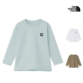 THE NORTH FACE ザ・ノース・フェイス NTT32645 キッズ トドラー ロングスリーブ スモール ボックス ロゴ ティー KIDS TODDLER L/S SMALL BOX LOGO TEE キッズ トドラー 幼児 Tシャツ ロンT 長袖 普段着 お出かけ 通園 速乾 26ss 春夏 新作