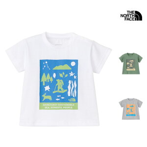 Z[ SALE UEm[XEtFCX THE NORTH FACE NTB32534ST xr[ V[gX[u VgR gR eB[ BABY S/S SHIRETOKO TOKO TEE TVc gbvX xr[