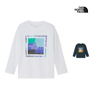 25-26 H~V UEm[XEtFCX THE NORTH FACE NTJ82570 LbY OX[u C[GX Qbgebh OtBbN eB[ KIDS L/S ES GETMOTED GRAPHIC TEE TVc gbvX LbY